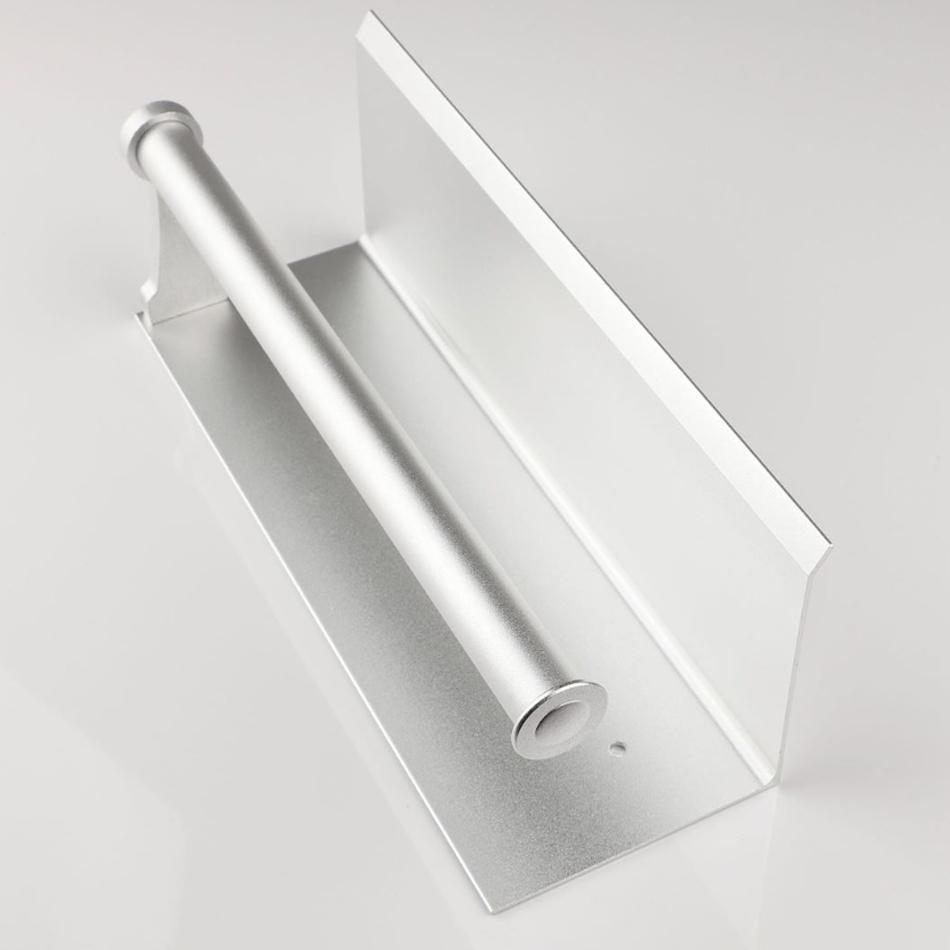 Toilet Paper Holder with Shelf Adhesive Wall Mounted Bathroom Kithcen Double Paper Towel Roll Rack Storage Holder Tissue Hanger