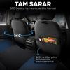 Custom Woven Fabric Car Seat Cover Blue Black