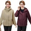 Stylish Spring Windbreaker for Middle-Aged Women - Lightweight, Fashionable, Large Size Jacket for Spring and Autumn