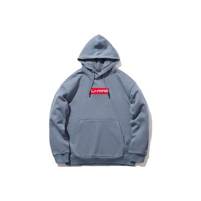 Felpa pullover con cappuccio a maniche lunghe foderata in pile vestibilità ampia unisex Firestone-Blu AWDQD06-3