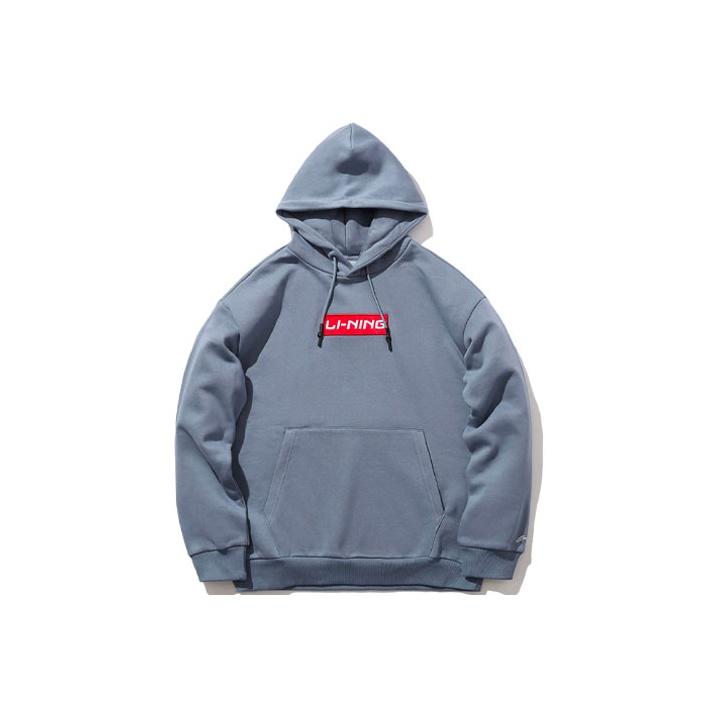 

Толстовка-пуловер свободного кроя с капюшоном на флисовой подкладке Li Ning, унисекс, цвет Firestone-Blue AWDQD06-3 S