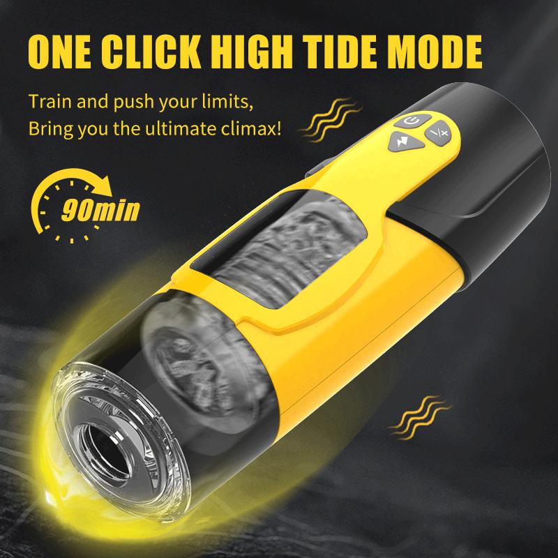 4 IN 1 Male Masturbation Automatic Telescopic Sucking Blowjob Vibrator Masturbator Cup Pussy Real Vagina Sex Toy Men Penis Exerciser Increase Erection