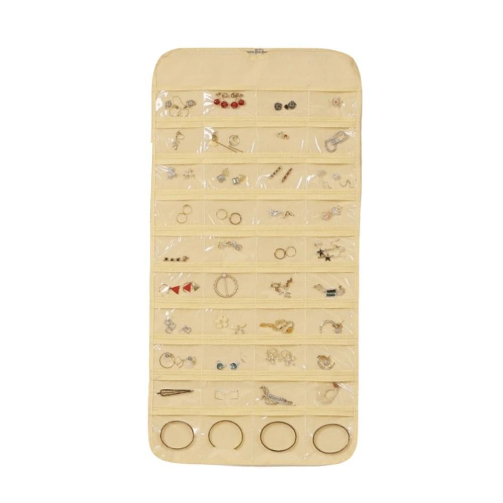 Große Kapazität Schmuckaufbewahrungstasche Vliesstoff Schmuck-Display-Halter Kleinkram-Sortierung