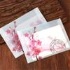 Card Cover Letter Organizer Sulfuric Acid Paper Peach Blossom Envelope Artificial Parchment