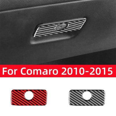 Real Carbon Fiber for Chevrolet Camaro 2010-2015 Accessories Interior Car Copilot Storage Box Switch Panel Trim Cover Sticker
