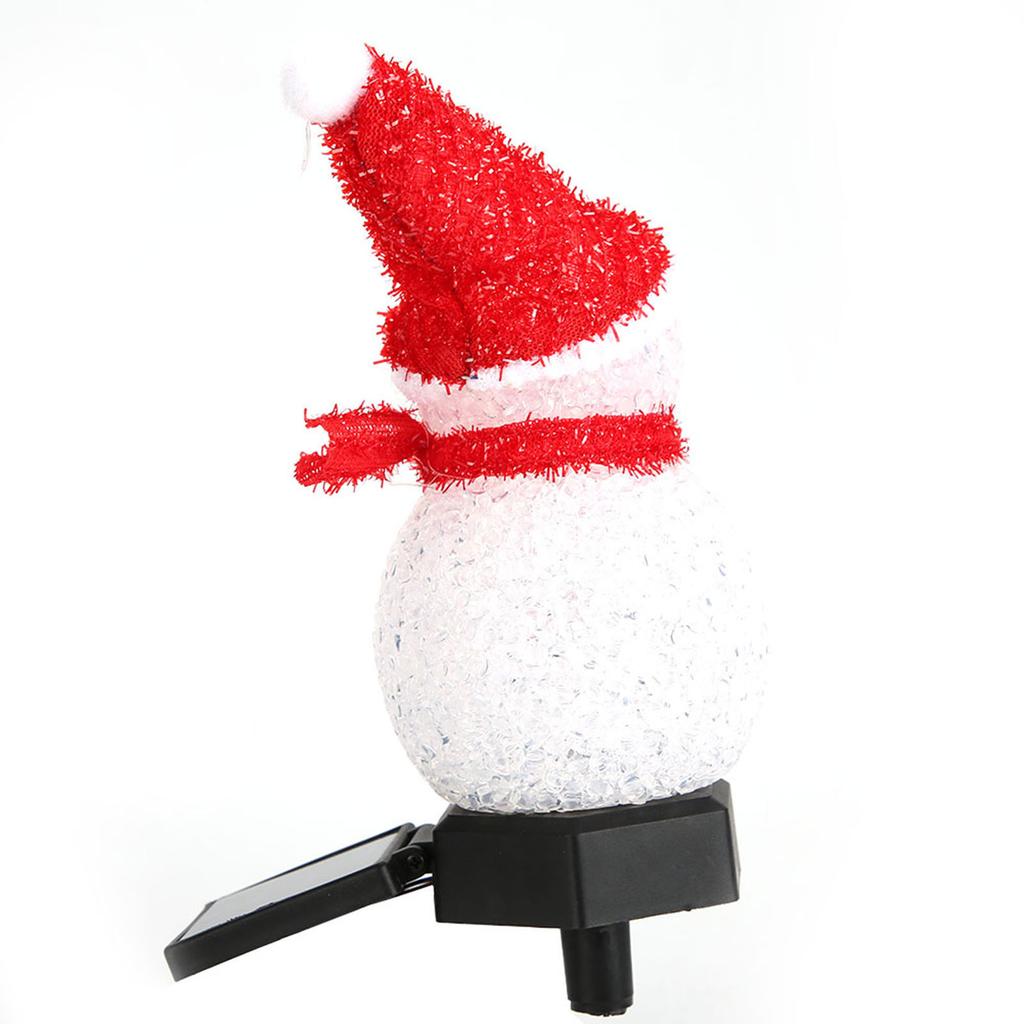 LED Solar Energy Saving Snowman Christmas Intelligent Light Control Yard Decoration
