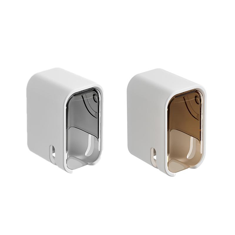 2 Stück Zahnbürstenhalter Wandmontage Stanzfrei Zahnbürstenhaken Badezimmer Zahnbürsten Aufbewahrungsregal Badezimmer WC Organizer