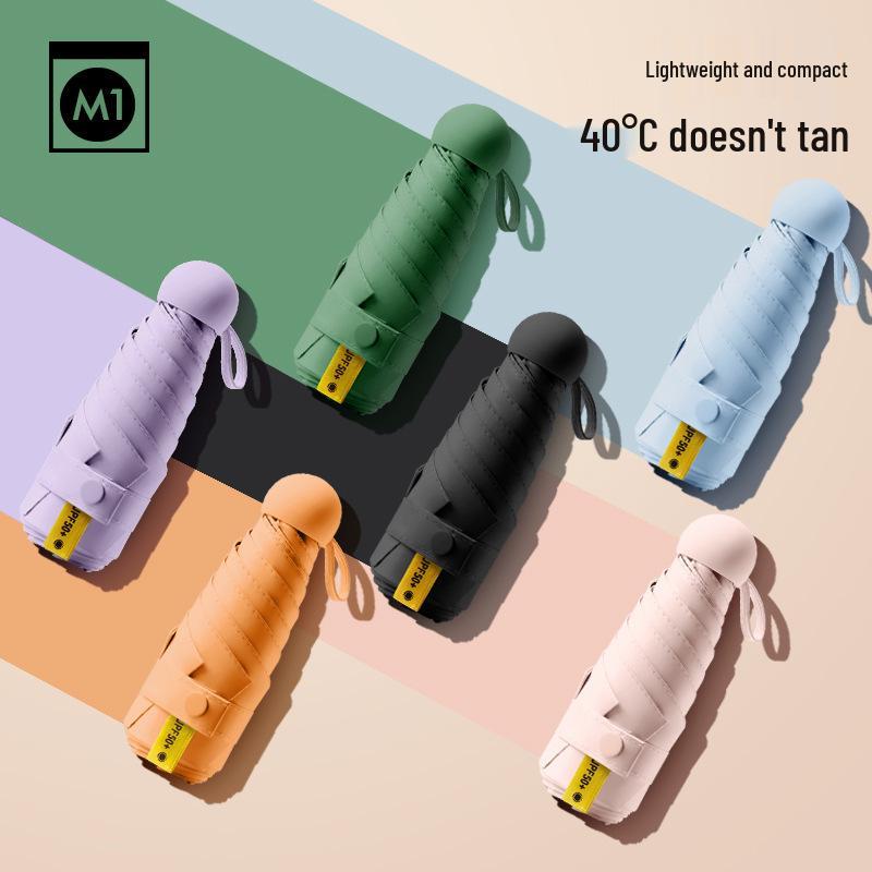 Women's Dual-Use Mini Umbrella: UV Protection & Rain Shade, Compact Sun Umbrella