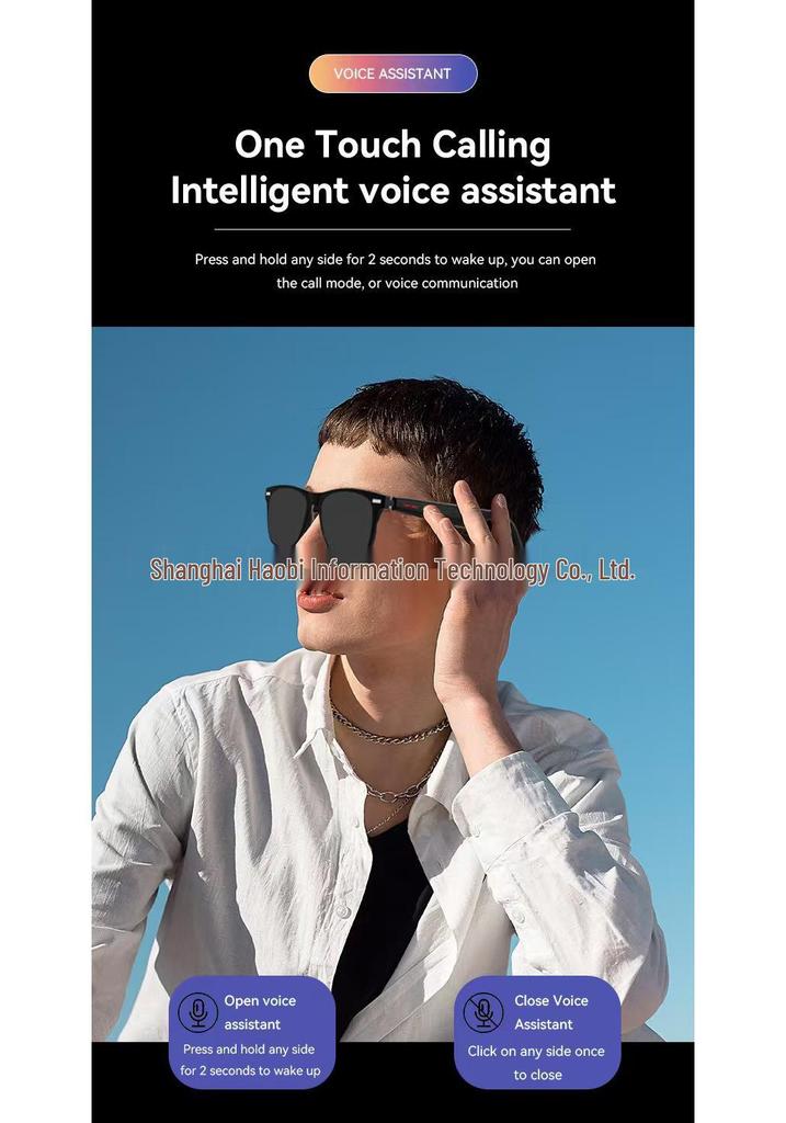 New D13 Smart Glasses: Bluetooth Calling, Music, Voice Activation, Remote Photo Capture, Multi-functionality