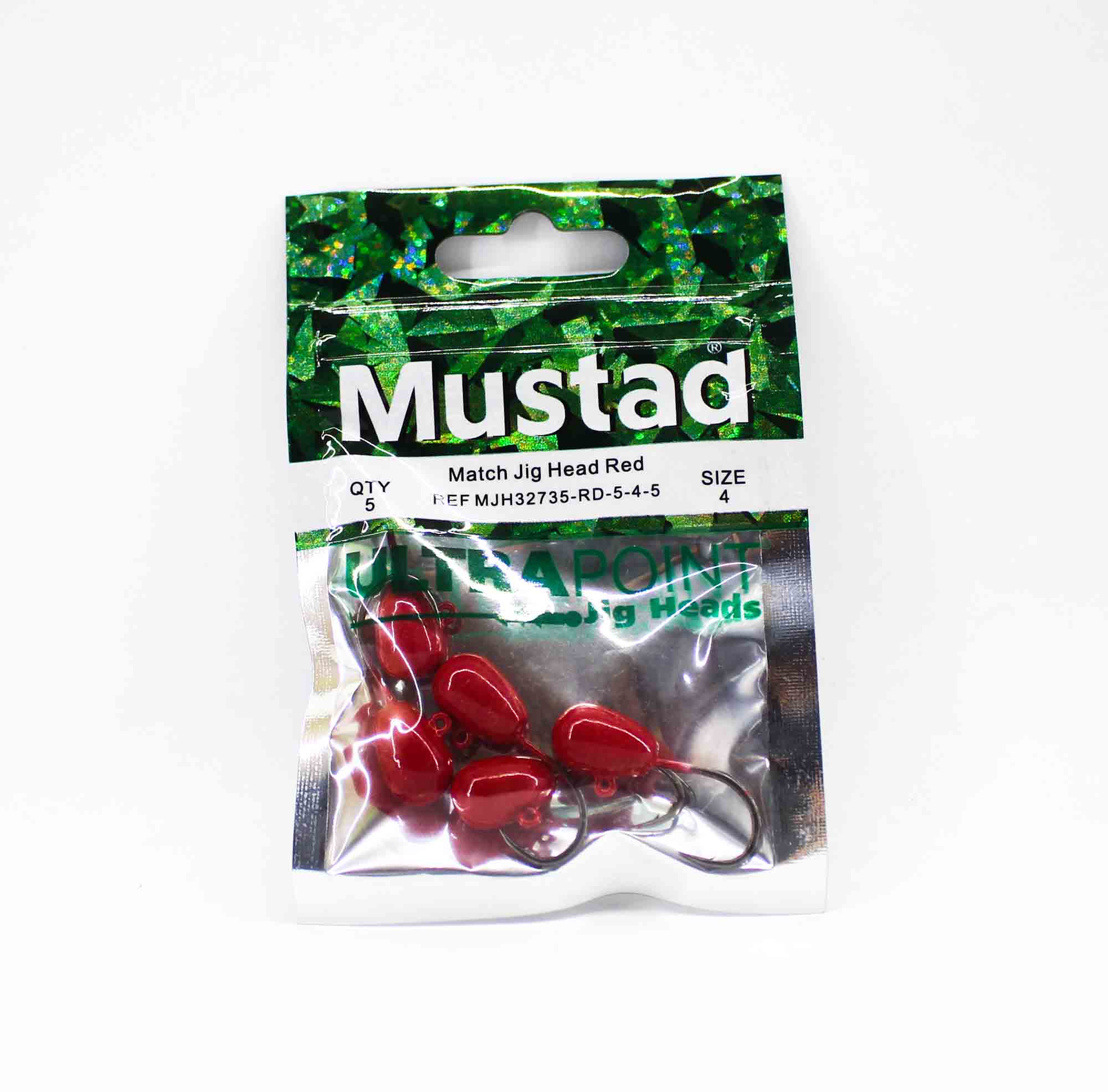 

Джиг-головка Mustad MJH32735-RD-5-4-5, красная (0684)