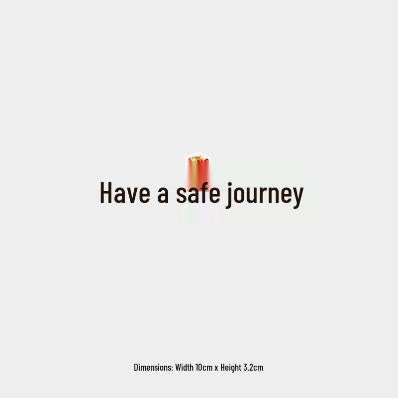 Auspicious Clouds Red Horse: Safe Journey Spring Festival Sticker for Car Windshield