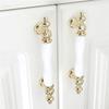 AAAF Fashion Cabinet Handle Golden Kitchen Cupboard Door Handle Drawer Pull European Style White Furniture Handle