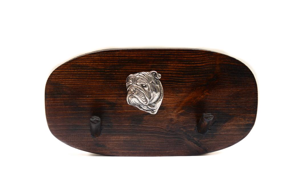 Bulldog, English Bulldog, British Bulldog III – Accessory rack, dog medal rack | Art-Dog