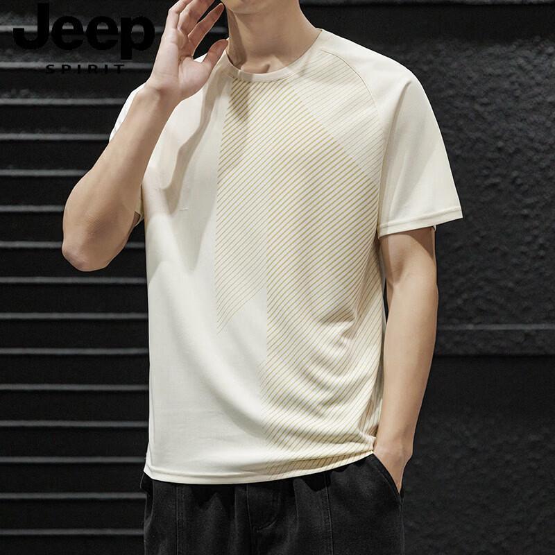 JEEP SPIRIT Men s Ice Silk Short Sleeve T-Shirt L