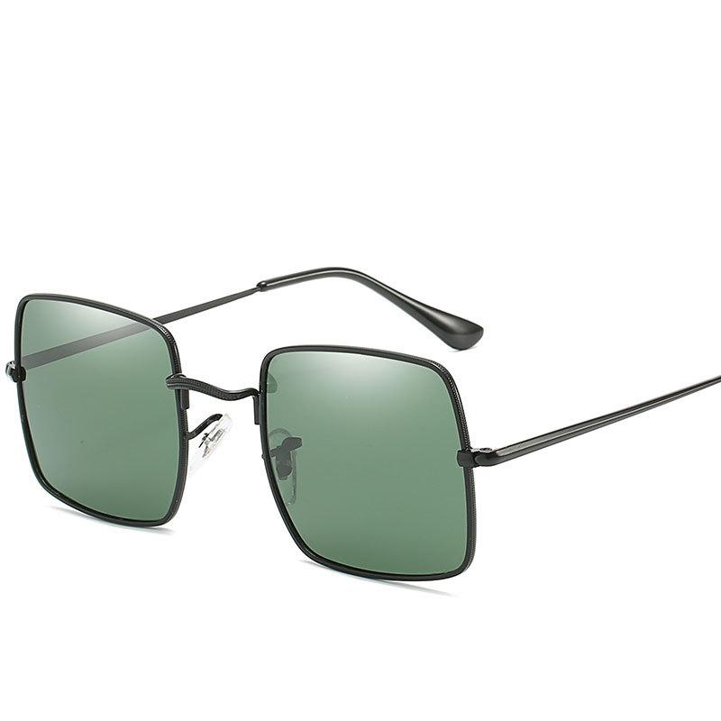 JYL TS Square Sunglasses Thick Frame UV Protection Women Men SHL1971 A-3468 пурпурная дымка