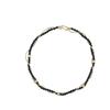 Premium Metal Copper Plated 18K Real Gold Fashionable High Street Color Matching Black Agate Wrapped Snake Bone Chain Personalized Unique Necklace