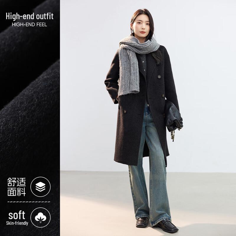 

Handu Yishe Women s Classic Double-Sided Wool Coat L