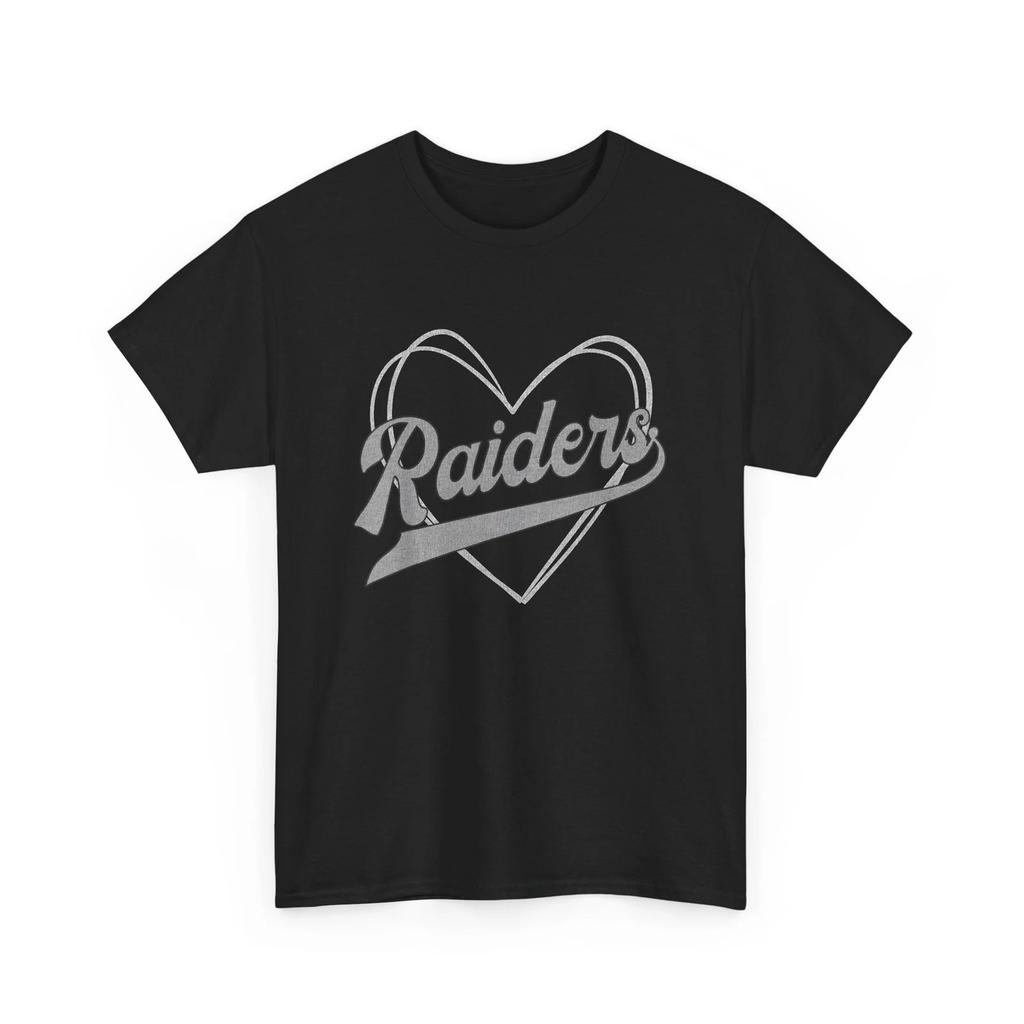 Raiders Herz Name Vintage Retro Geschenk Männer Frauen Junge Mädchen T-Shirt