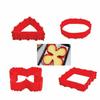 Cake Mold - DIY - Magic Silicone - 4 Pieces - Non-slip - 19x5.5cm