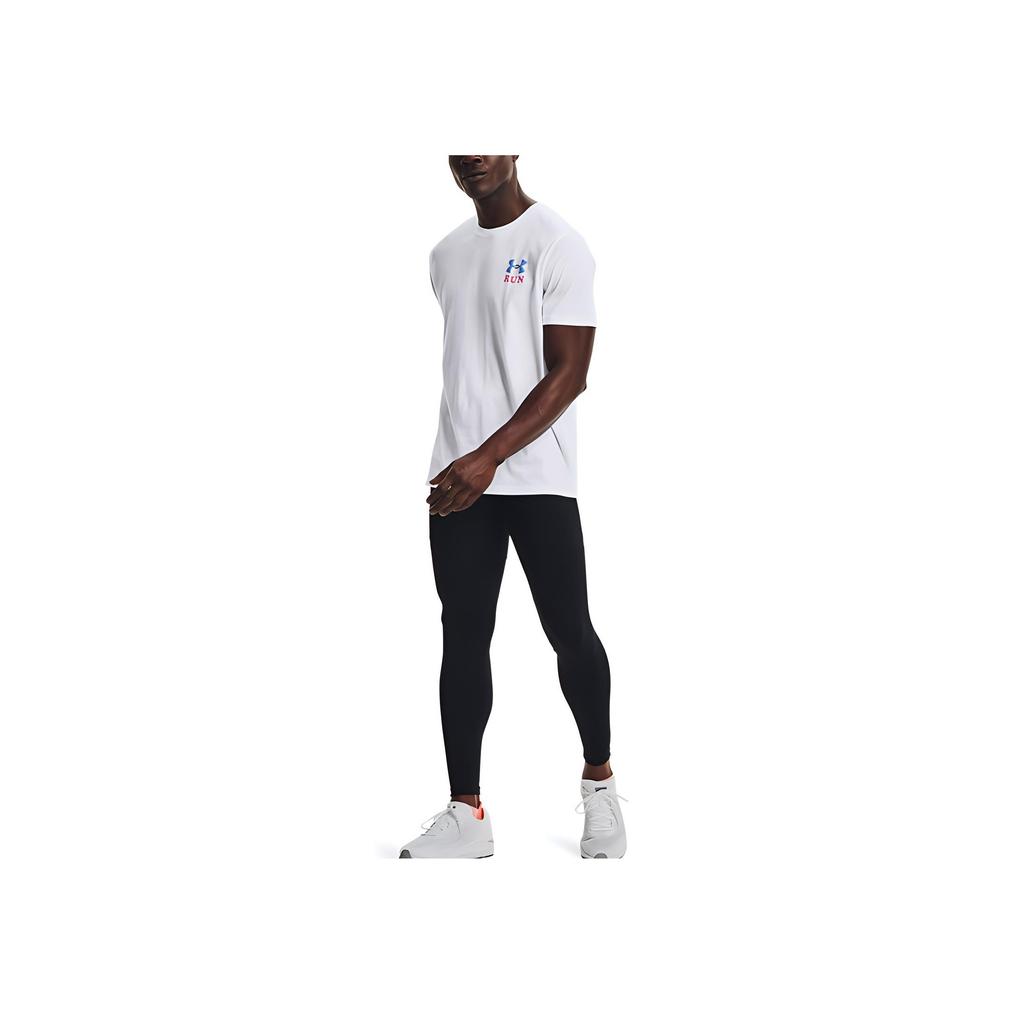 Under Armour Alphabet Logo Running Sports Crew Neck T-Shirt Men Tops White 1369406-100
