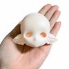 Soft PVC 1/6 MJD Doll Head Half-White Skin BJD Doll's Head No Makeup Doll Head  Practice Makeup