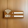 Rewritable WiFi Wall Stickers Wall Mounted WiFi Signage Vintage WiFi Indicator  Home Decor