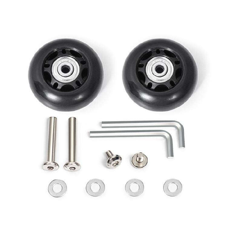 2PCS Plastic Suitcase Replacement Rollers Quiet Wheels Easy Install Assembly Practical Travel Luggage Casters