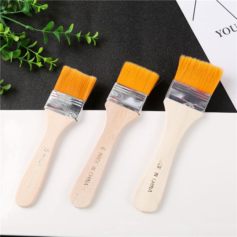 Nylon & Hog Bristle Multi-Use Brush Set for Painting, Barbecue & Cleaning