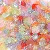 100pcs Acrylic Beads Colorful Flower Leaf Bead Caps Loose Spacer Bead For DIY Jewelry Making Bracelet Necklace Keychain Findings