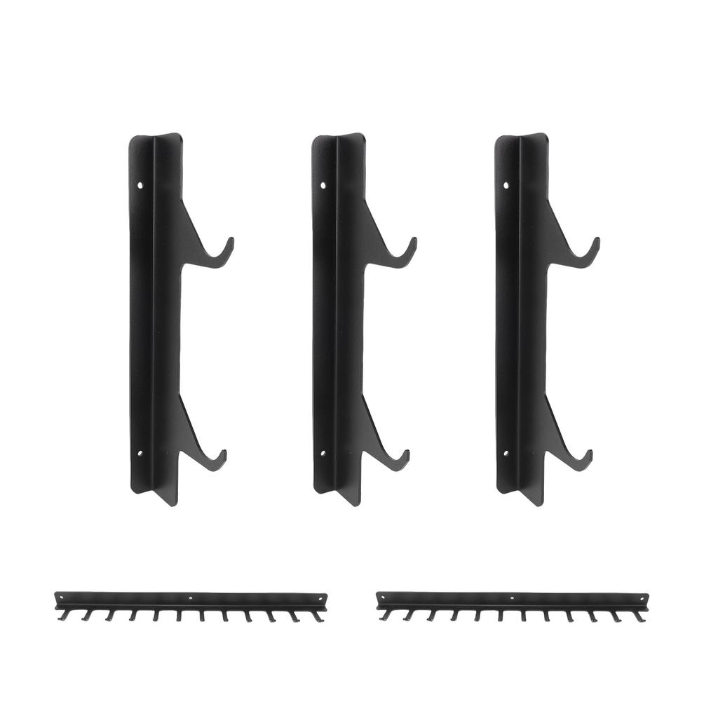 Pull Down Bar Storage Rack Wall Mounted Home Gym Storage   for Workout Equipment