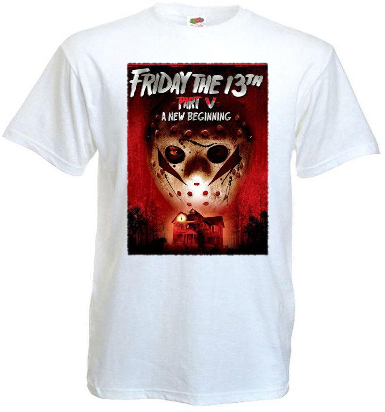 Friday The 13th v1 T-shirt white movie poster all sizes S5XL L