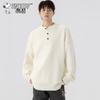 Men's Henley Neck Knit Pullover Sweater