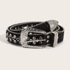 PU Leather Rivet Belt Y2K Women Waistband Retro Rhinestone Belts  Decorative Jeans