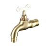 1pc Faucet Quick Open Single Cold Porcelain Core Washing Machine 1/2' Outdoor Anti-theft With Key Mop Pool Tap