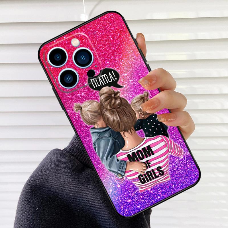 Baby Mom Girl Phone Case For iPhone 16 14 13 12 11 15 17 Pro Max Mini 15 16 Plus 16e 17 Air Cover Fundas