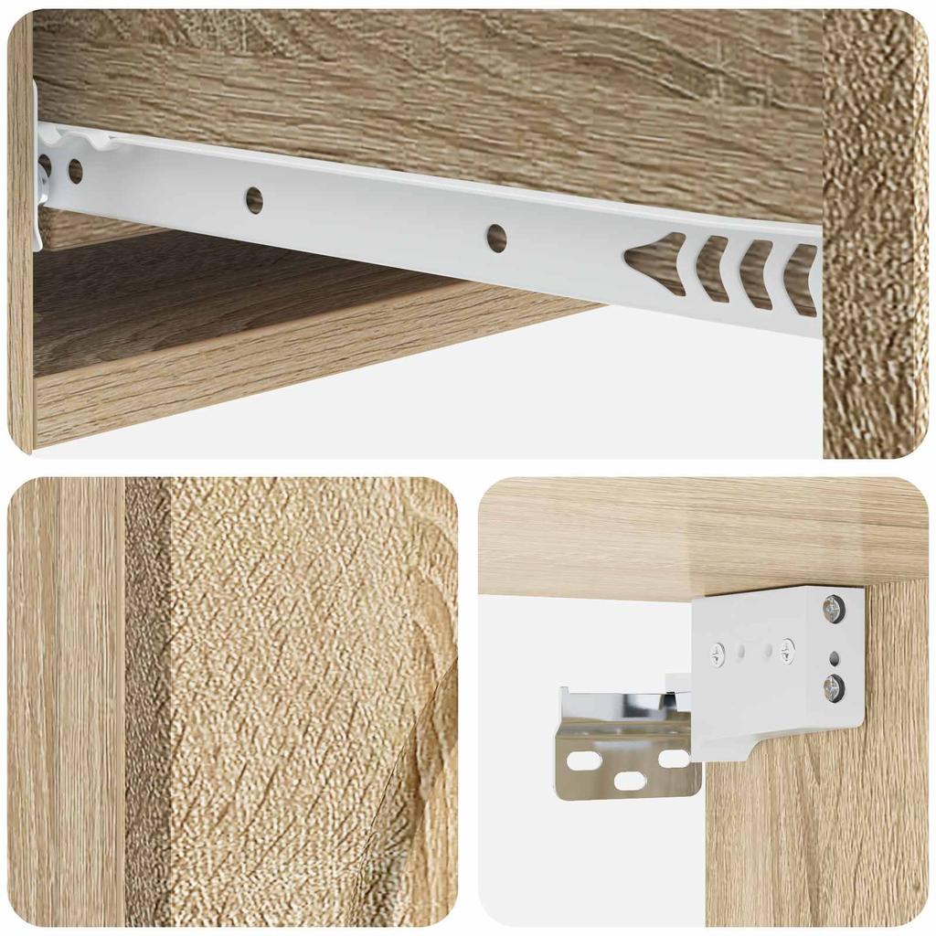 Wall Mounted Side Table Sonoma Oak 87.5 X 34.5 X 17 Cm