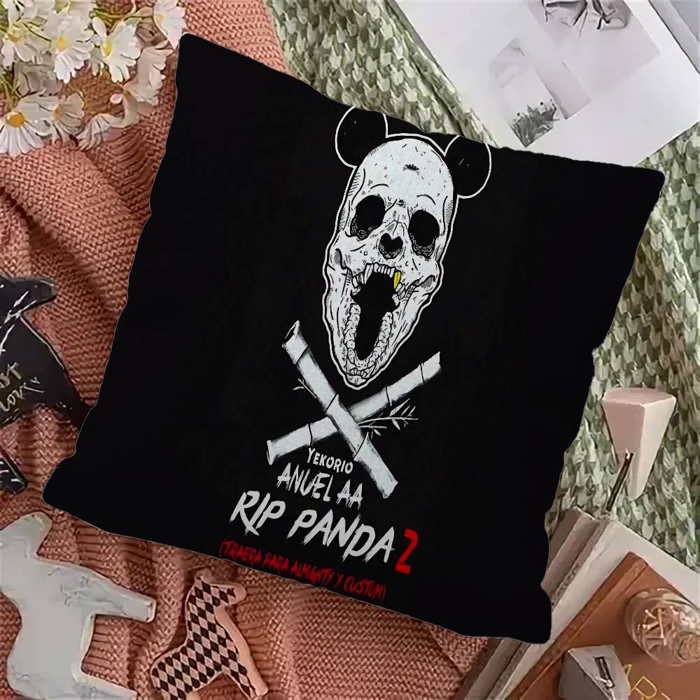 Classic Rapper Anuel AA Music Personalized Picture Text Home Decorative Pillows Household Gifts 45x45cm