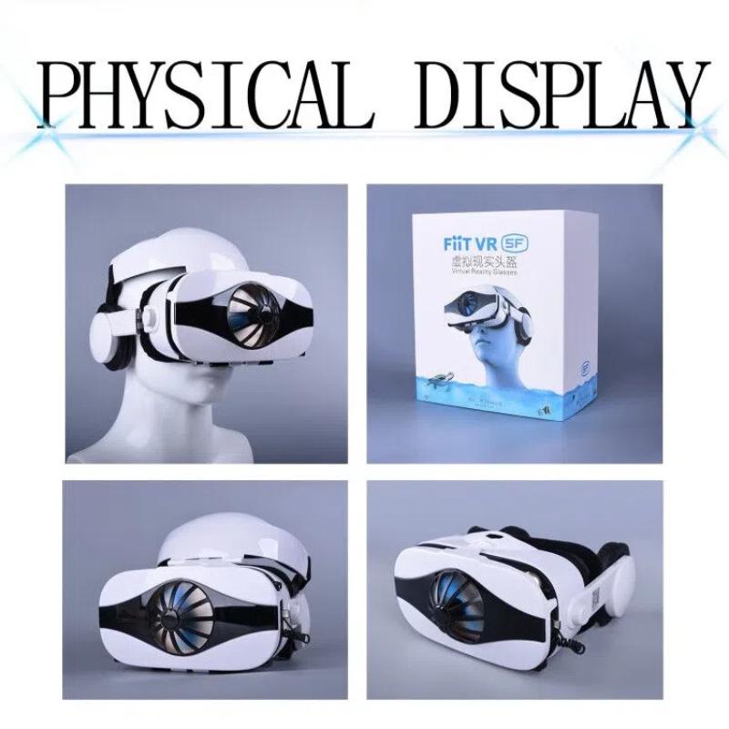 VR Virtual Reality Eye Lens Wearable 3D Glasses Helmet Headphone Version Heat Dissipation Support Game Controller