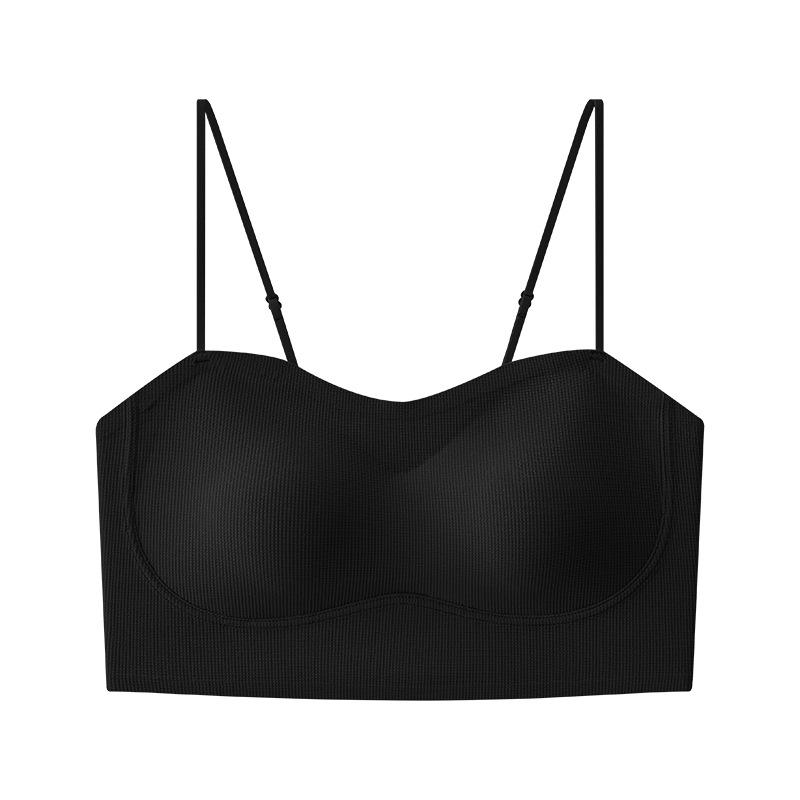 Summer Seamless Strappy Camisole Push-Up Bra - Versatile, Breathable, Hollow-out Design, Gathers Side Boob, Stays in Place F (42-60 kg)