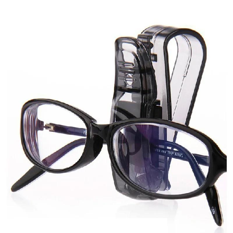 

2pc Universal Car Auto Sun Visor Glasses Box Sunglasses Clip with Card Ticket Fastener Pen Case