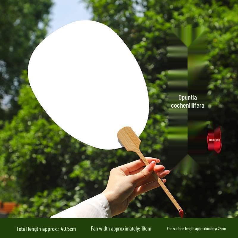 Thickened Xuan Paper Blank Round Fan: Ancient Style Semi-Raw Surface for Chinese Hand-Painted Fans