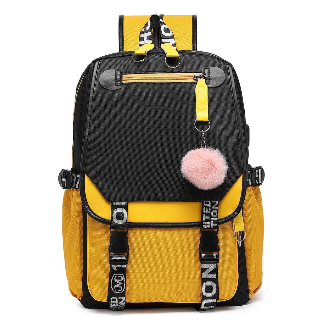 Backpack Female Junior High School Student High School Bag Large Capacity Casual Backpack College Student Computer Bag