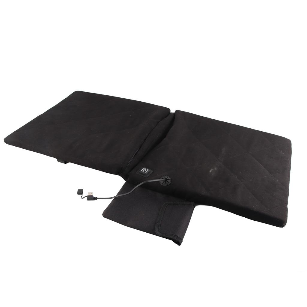 Electric Heating Seat Cushion Foldable Stadium Seats Heated Cover Pads with Backrest for Camping