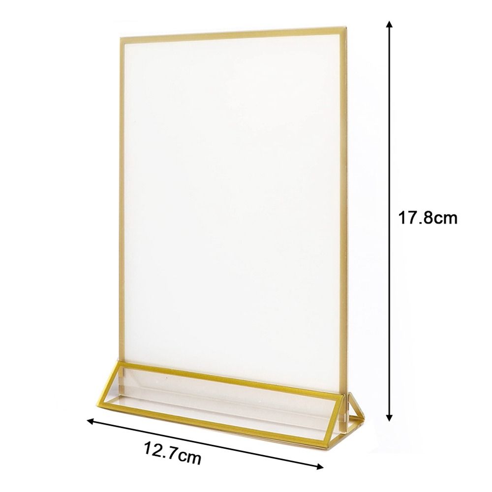 Standard Doppelseitige Acryl Hochzeits-Tischzahlen Phnom Penh Tischkarte Hochzeit Nummernschild Menüständer Tischkarte