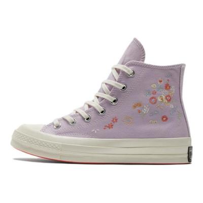 Chuck Taylor All Star 70 Hi Nakışlı Çiçekli Soluk Ametist Kadın