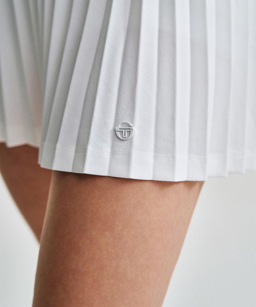 SERGIO TACCHINI W Flying Small Pleated Skirt (White)