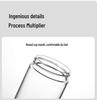 2026 Quick-Open High-Temp Resistant Glass Tea Infuser Cup with Large Capacity and Steel Lid