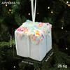 New Christmas Ornaments Cute Pink Cartoon Macaron Foam Candy Christmas Tree Pendant Pendant Props