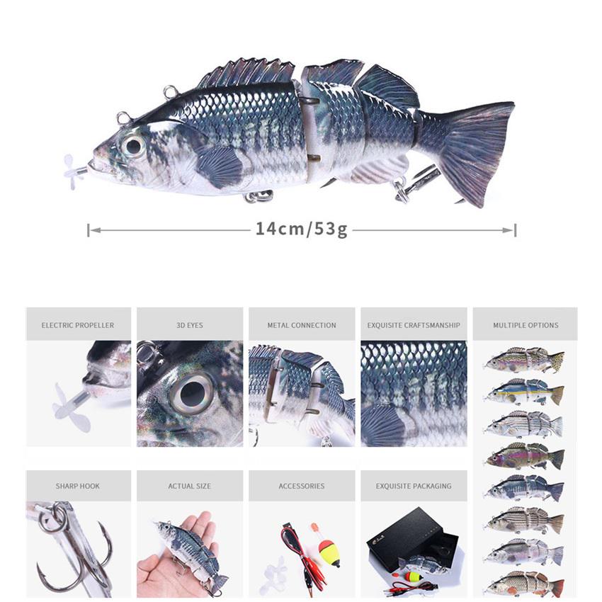 Frischwasser Fischköder Köder Simulation Roboter Schwimmen Elektrisch Wobbler Frischwasser Fischköder Köder Simulation Roboter Schwimmen Elektrisch Wobbler