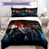 3pcs Resident Evil Bedding Set Duvet Cover Closure Includes 1 Duvet Cover & 2 Pillowcases, Soft and Comfortable for All Seasons.